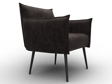 Кресло Лига-083 (Фанера/Металл/Велюр/Коричневый) Лига Диванов 132326