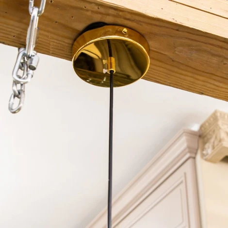 Подвесной светильник L'Arte Luce Eclisso L41001.92 Brushed champagne gold (LED, 220V, на проводе, круглые)