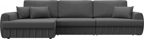 Диван угловой Лига-057 НПБ Лонг угол левый Лига Диванов (Замша) арт.129314L