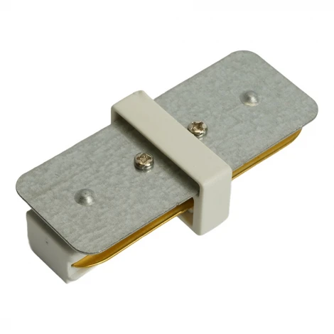 Коннектор прямой однофазный для шинопровода белый Feron LD1020 51897