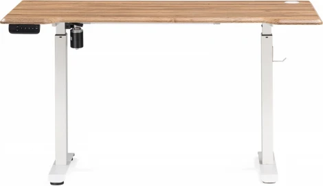 Компьютерный стол Маркос с механизмом подъема 140 (Маркос с механизмом подъема 140х80х75 белый / вотан дуб) Notta арт.578486