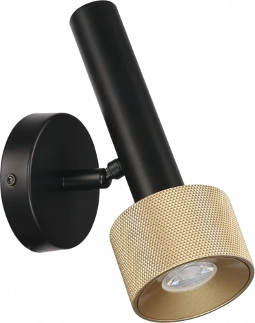 Спот iLedex Delta 2360-1 BK+BR (220V, круглые)