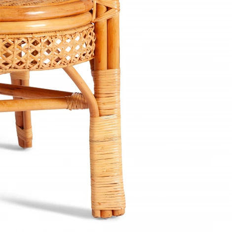 Комплект Tetchair "PELANGI" 02/15 ( стол со стеклом + 4 кресла ) [с подушками]