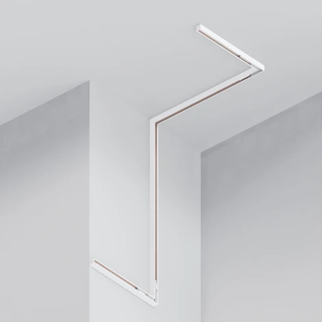 Шинопровод под гипсокартон накладной магнитный белый 2м Maytoni Busbar trunkings Exility TRXM034-412W (48V)