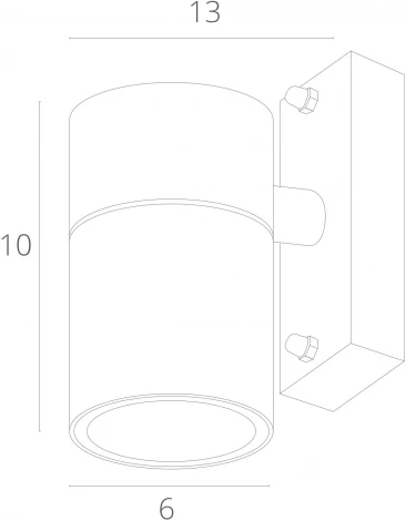 Архитектурная подсветка Arte Lamp Mistero A3302AL-1WH (220V, IP44)