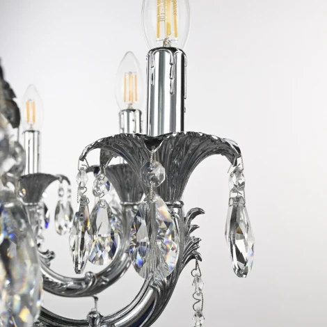 Подвесная люстра Bohemia AL7901 AL79101/10/250 A Ni (220V, подвески, на цепи, подсвечник, свеча)