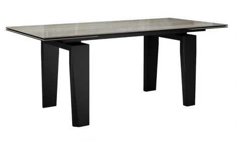 Стол DikLine KP160 керамика SH2340 полуглянец/опоры черные (2 уп) 00-00078028