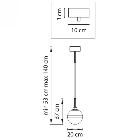 Подвесной светильник Lightstar Globo 813117 (220V, на проводе, шар)