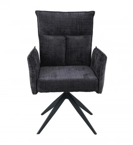 Стул DikLine 6824 тк. Серая 709-23, опоры черные поворотный