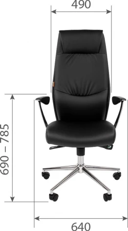 Компьютерное кресло CHAIRMAN VISTA эко (Металл,Экокожа/Коричневый)