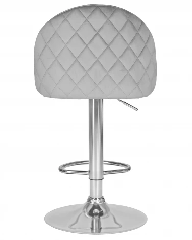 Стул барный DOBRIN MILANA (серый велюр (MJ9-75))