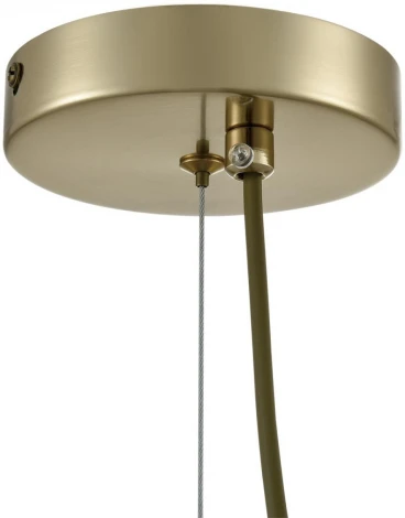 Подвесной светильник Lumion Corne 6596/4A латунь титаниум/прозрачный, металл/стекло E27 4*60W 220V (на проводе)