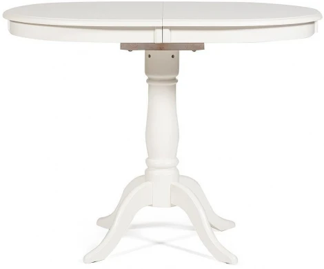 Стол раскладной Solerno (ME-T4EX) дерево гевея/мдф, 70х100+29х75см, ivory white (слоновая кость 2-5) Tetchair 12483