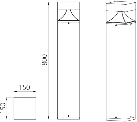 Наземный уличный светильник светодиодный IP65 Natural Concepts Dwell NC-003240-80-SB (220V)