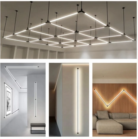 Потолочный светильник светодиодный линейный настенно-потолочный ?12мм длина 500мм 24В 5Вт Imex Thin & Smart IL.0060.5000-500-BK