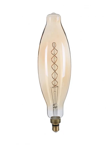 HL-2204 Лампочка светодиодная филаментная прозрачная/бежевая E27 8W Hiper Vintage HL-2204