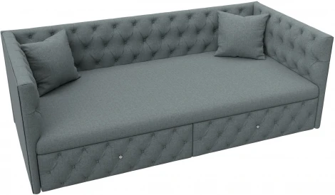 Диван детский прямой Найс (Серый/Рогожка) Лига Диванов арт.122427