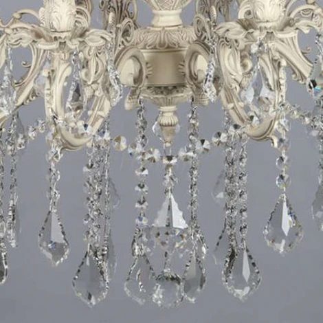 Подвесная люстра Omnilux Taranto OML-74403-08 (220V, на цепи, подсвечник, свеча)