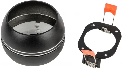 Светильник встраиваемый-накладной. Sotto DLC-S614 GX53 BLACK/SILVER (220V, круглые)