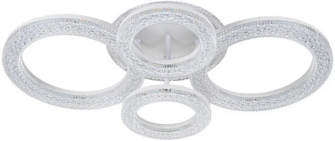 Потолочная люстра Escada Alunit 10281/4LED 126Вт, металл/акрил, белый (регулировка яркости, 220V, пульт управления)