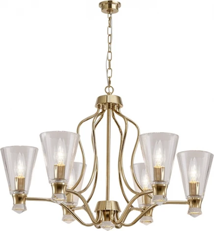 Подвесная люстра Newport 4730 4736/C gold (220V, на цепи)