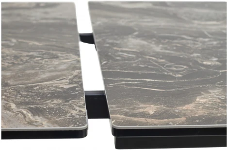 Стол M-City ESTEBIO 160 KL-176, итальянская керамика/ черный каркас