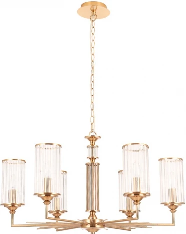 Подвесная люстра Crystal Lux GLORIA SP6 BRASS (220V, на цепи)