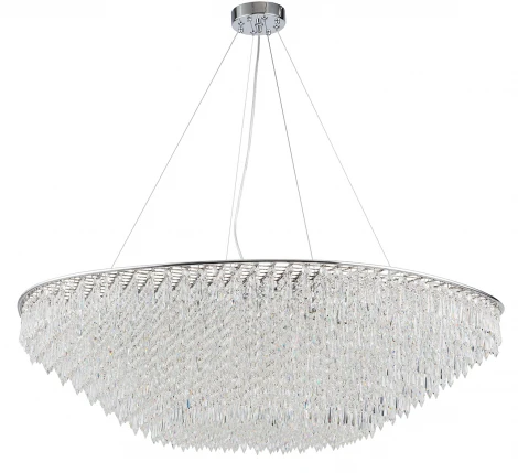 Подвесная люстра (12028/16PL Chrome) Indigo Intrigo V000370 (220V, хрусталь, на тросе)
