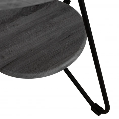 Стол журнальный BeautyStyle 38 орех гикори grey/черный Mebelik 009434