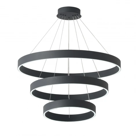 Подвесной светильник светодиодный кольцо с пультом Crystal Lux TRON SP158W LED BLACK