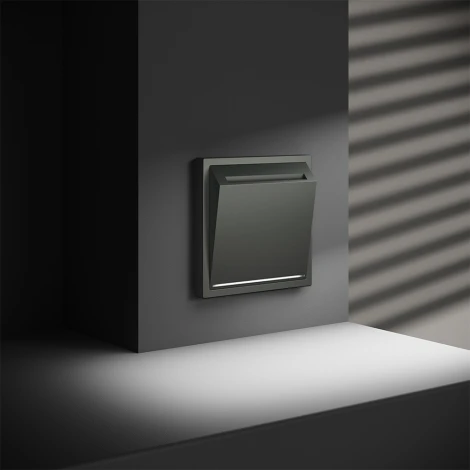 Выключатель встраиваемый карточный 16А (титан) Voltum S70 VLS010706