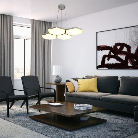 Максисвет 2-7319-4-WH+GL Y LED