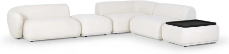 Диван Fabro ОГОГО (арт.855069), (Ткань,Букле/Белый)