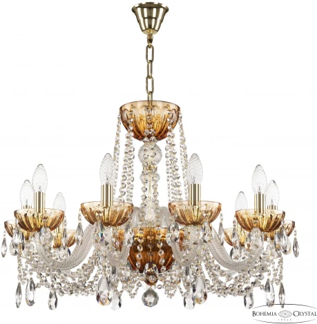 Подвесная люстра Bohemia 5402 5402/10/240 G Amber/M-1H