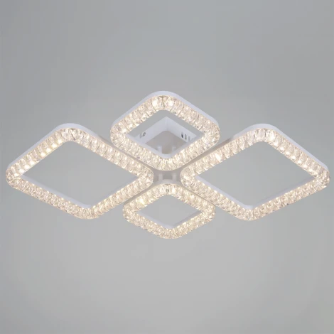 Потолочная люстра светодиодная на штанге с регулировкой цветовой температуры, яркости и ночным режимом Reluce 19848-0.3-04D WH