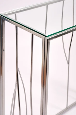 Консольный стол AllConsoles 1023-CS clear серебряный