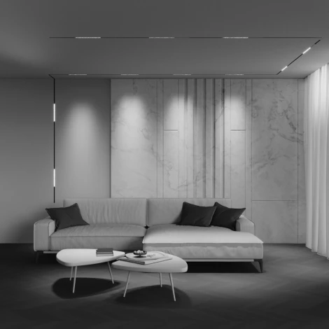 Трековый светильник низковольтный светодиодный 48V 12W 2700-6000K Zigbee Maytoni Technical Points TR241-4-12WTW-DSZ-B