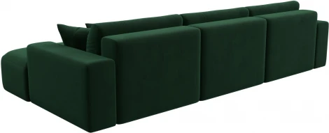 Диван угловой Лига-036 НПБ Классик Лонг правый угол (Зеленый/Велюр) Лига Диванов арт.121393