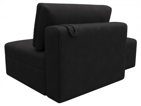 Модули диван и пуф Лига-060 НПБ (ЛДСП,Брус,Фанера,Замша/Коричневый) Лига Диванов 129599