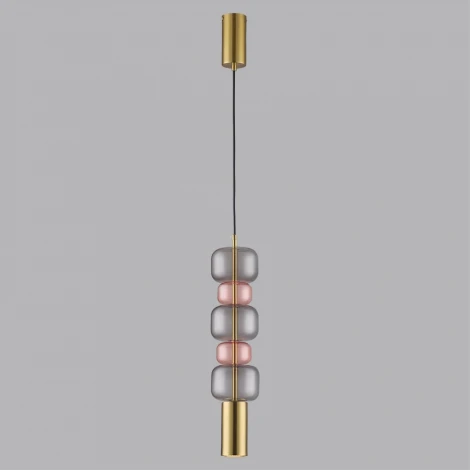 Подвесной светильник Lumion Verona 6504/1A бронза, розовый, серый GU10 50W 220V (на проводе)