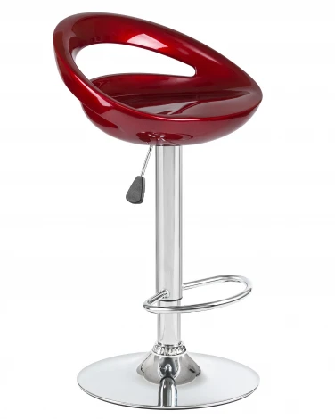 Стул барный DISCO (бордовый металлик)