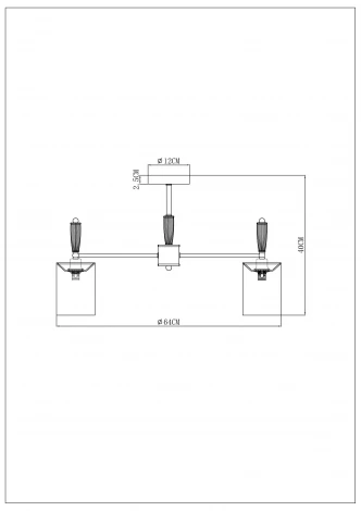 Потолочная люстра на штанге Arte Lamp Waverley A4102PL-5PB (220V)