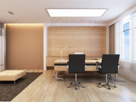 Офисная настольная лампа светодиодныая с регулировкой яркости и USB-портом Kanlux REXAR 33070