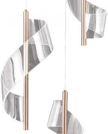 Подвесной светильник светодиодный Илина 08042-6A,33 Kink Light (220V, на тросе)