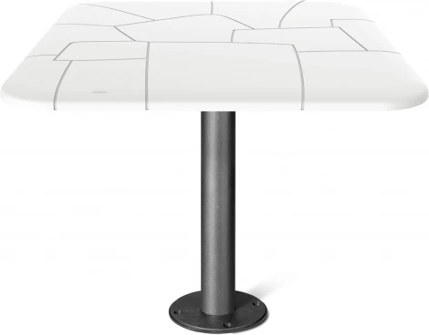 Стол Sheffilton SHT-TU13/TT30 83/83 черный муар/белый