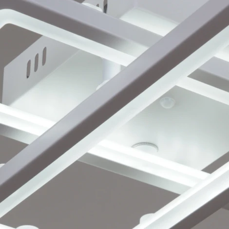 Потолочная люстра светодиодная на штанге с пультом с регулировкой цветовой температуры, яркости и ночным режимом Reluce 03629-0.3-02B WH