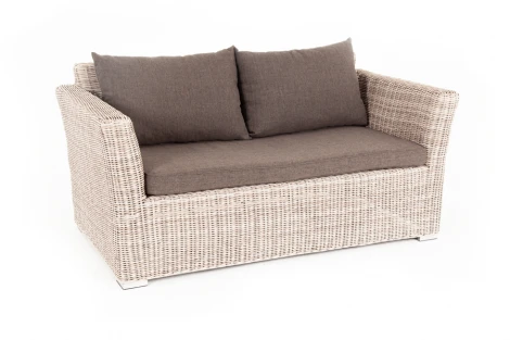 Диван из искусственного ротанга двухместный, цвет бежевый 4SIS Капучино YH-C2130W-3 beige