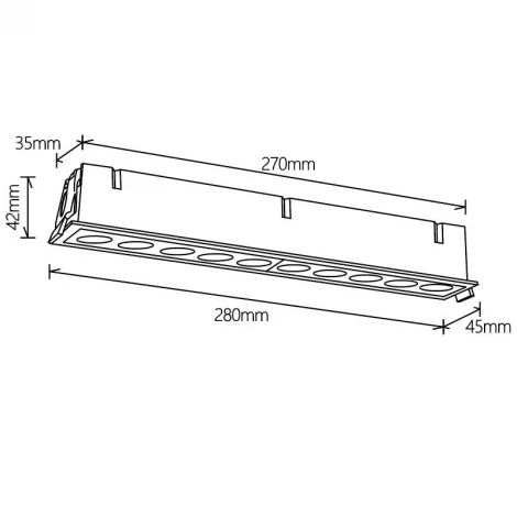 Встраиваемый светильник светодиодный Mantra Blau 9135
