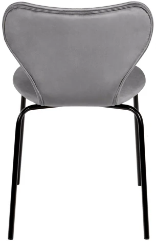 Стул Seven тёмно-серый велюр с чёрными ножками Bradex Home RF 0256