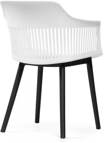 Пластиковый стул Woodville Crocs white / black